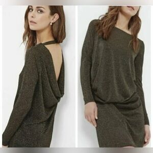 Ted Baker Sheer Glitter Shimmer Dress US 4 NWT